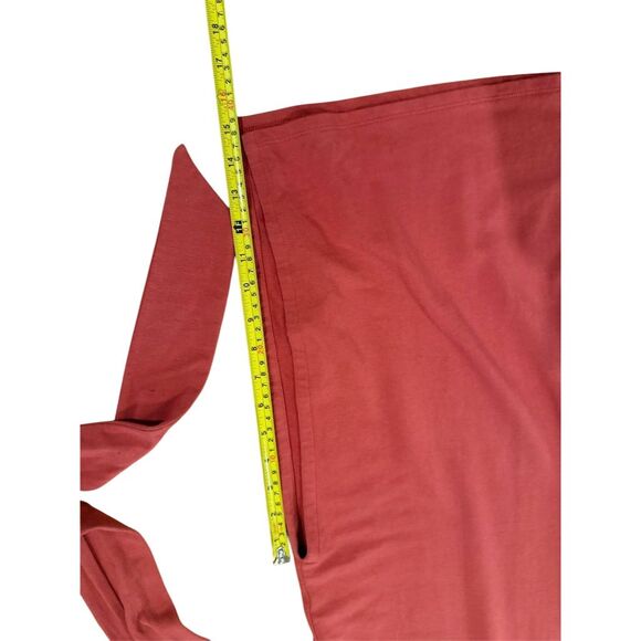 J Jill Elegant Rust Midi Dress size large cotton modal spandex mix - Picture 9 of 11